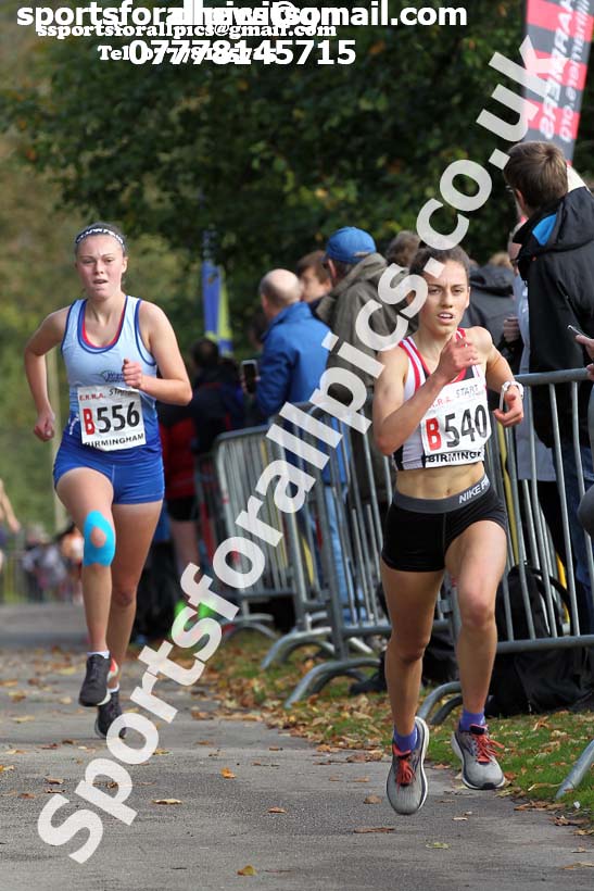 Womens under-17 3 stage road relay, 2019 ERRA 6 and 4 Stage Relay and Young Athletes.  Photo: David T. Hewitson/Sports for All Pics